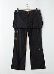 Pantalon larg țesătură poplin talie joasă negru BE YOU K femeie