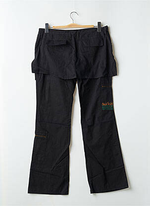 Pantalon larg țesătură poplin talie joasă negru BE YOU K femeie