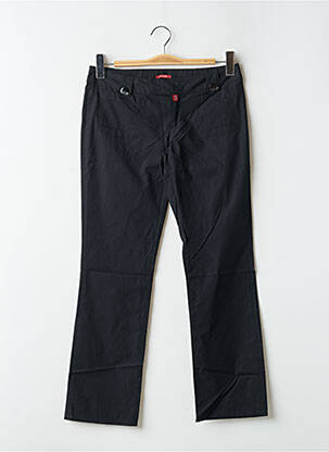 Pantalon drept țesătură poplin talie joasă negru BE YOU K femeie