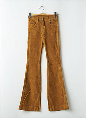 Pantalon evazat bej închis FIVE PM femeie