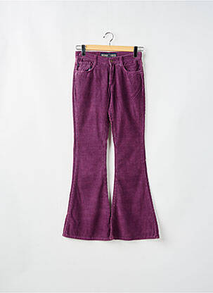 Pantalon evazat violet FREEMAN T.PORTER femeie