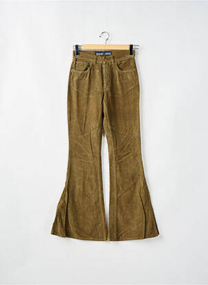 Pantalon evazat croială evazată verde FREEMAN T.PORTER femeie