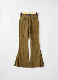 Pantalon evazat croială evazată verde FREEMAN T.PORTER femme