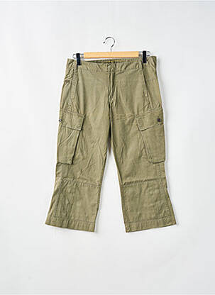 Pantalon trei sferturi croială dreaptă talie joasă verde FREEMAN T.PORTER femeie