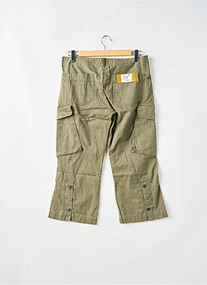 Pantalon trei sferturi croială dreaptă talie joasă verde FREEMAN T.PORTER femeie
