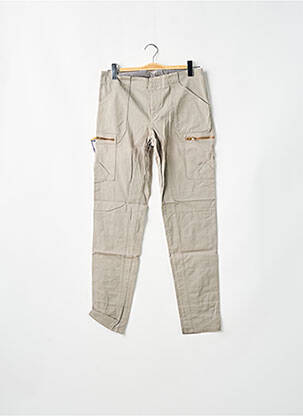 Pantalon slim țesătură poplin mărime normală gri LEON & HARPER femeie