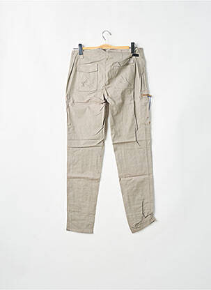 Pantalon slim țesătură poplin mărime normală gri LEON & HARPER femeie