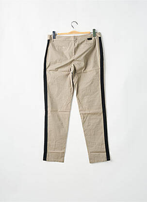 Pantalon chino broderie galoni laterali mărime normală gri LEON & HARPER femeie