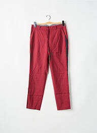 Pantalon chino broderie galoni laterali mărime normală roșu LEON & HARPER femeie