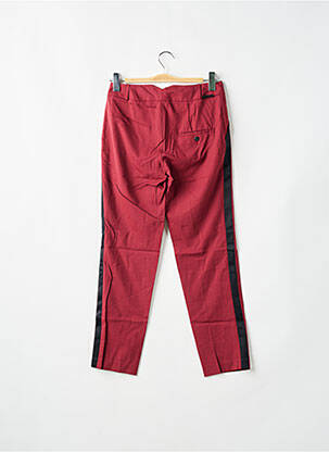 Pantalon chino broderie galoni laterali mărime normală roșu LEON & HARPER femeie