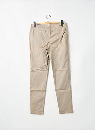 Pantalon chino țesătură poplin mărime normală gri LEON & HARPER femeie