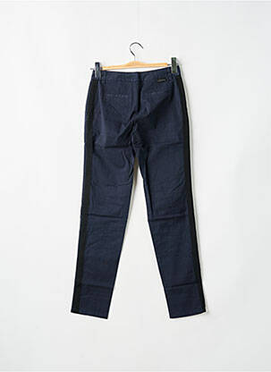 Pantalon chino broderie galoni laterali mărime normală albastru LEON & HARPER femeie