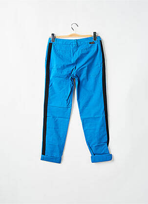 Pantalon chino broderie galoni laterali mărime normală albastru LEON & HARPER femeie