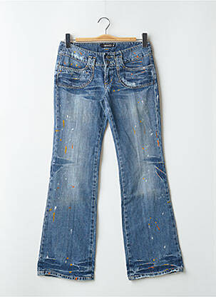 Blugi bootcut elasticitate talie joasă albastru RWD femeie