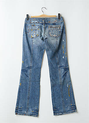 Blugi bootcut elasticitate talie joasă albastru RWD femeie