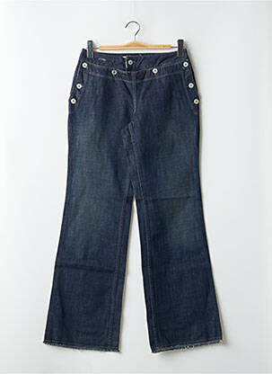 Blugi cu croială largă albastru SCHOOL RAG femeie