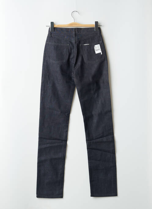 Blugi cu croială slim țesătură brută talie înaltă albastru RWD femme