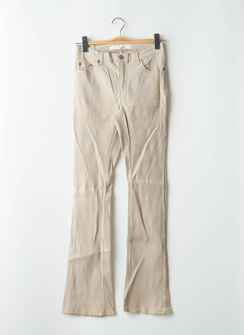 Pantalon evazat bej SCHOOL RAG femeie