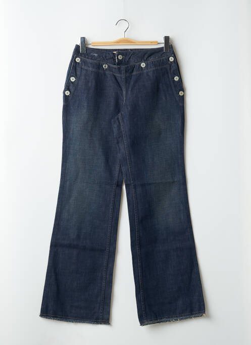 Blugi cu croială largă albastru SCHOOL RAG femeie