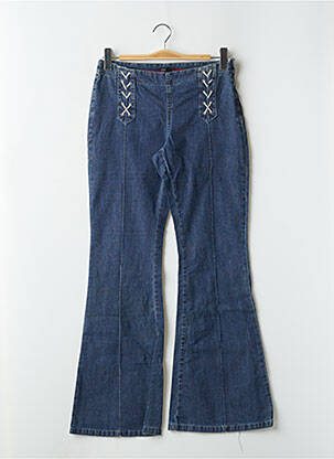Blugi bootcut țesătură denim albastru TEDDY SMITH femeie