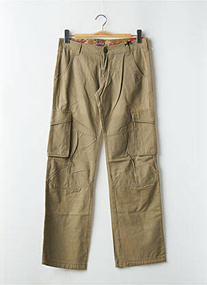 Pantalon cargo croială dreaptă verde TEDDY SMITH femeie