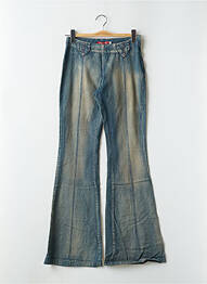 Blugi bootcut țesătură denim albastru TEDDY SMITH femeie