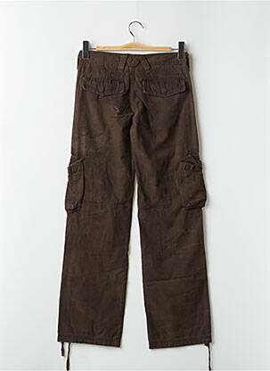 Pantalon cargo croială dreaptă maro TEDDY SMITH femeie