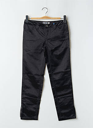 Pantalon 7/8 închidere cu fermoar sub clapetă cu nasturi negru TEDDY SMITH femeie