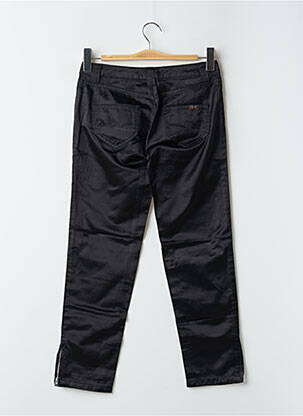 Pantalon 7/8 închidere cu fermoar sub clapetă cu nasturi negru TEDDY SMITH femeie