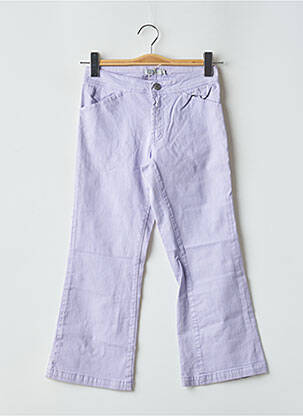 Pantalon trei sferturi buzunare violet TEDDY SMITH femeie