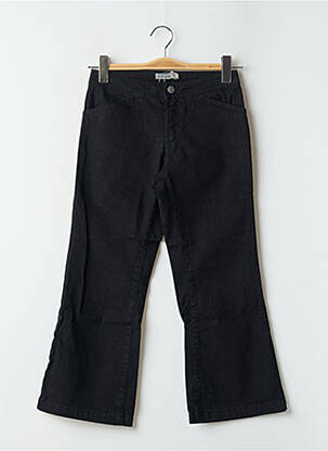 Pantalon trei sferturi buzunare negru TEDDY SMITH femeie