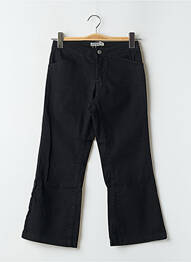 Pantalon trei sferturi buzunare negru TEDDY SMITH femeie
