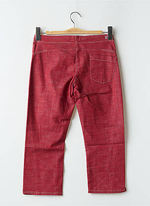 Pantalon trei sferturi buzunare roșu TEDDY SMITH femeie