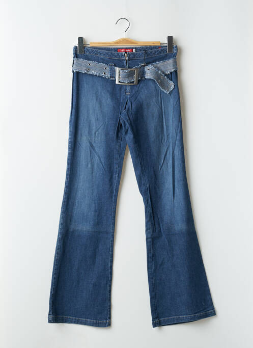 Blugi cu croială evazată albastru TEDDY SMITH femeie