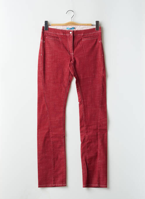 Blugi cu croială slim roșu TEDDY SMITH femeie