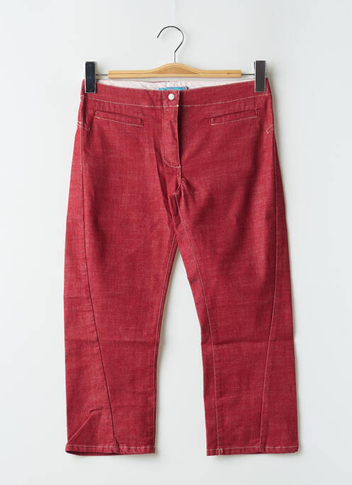 Pantalon trei sferturi roșu TEDDY SMITH femeie