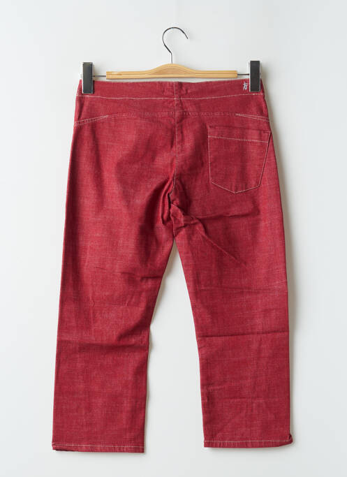 Pantalon trei sferturi roșu TEDDY SMITH femeie