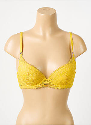 Sutien broderie top sutien modelat galben MORGAN femeie
