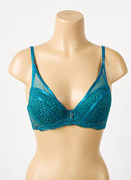 Sutien ușoară și transparentă top sutien modelat albastru MORGAN femme