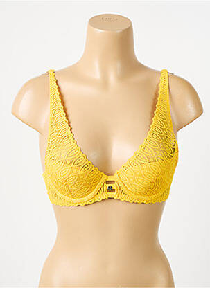 Sutien top sutien push-up top sutien push-up galben MORGAN femeie