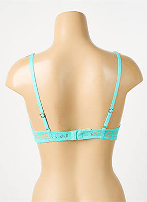 Sutien efect material satinat top sutien modelat albastru MORGAN femeie