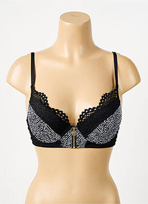 Sutien top sutien push-up top sutien push-up negru MORGAN femeie