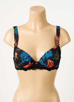 Sutien broderie top sutien modelat negru MORGAN femeie