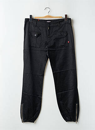 Pantalon 7/8 închidere cu fermoar sub clapetă cu nasturi mărime normală negru BE YOU K femeie