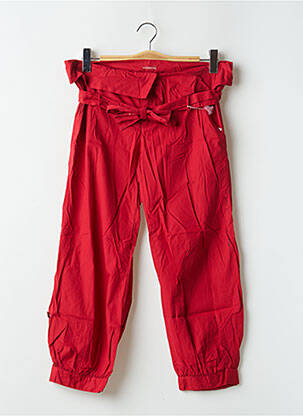 Pantalon 7/8 țesătură poplin mărime normală roșu BE YOU K femeie