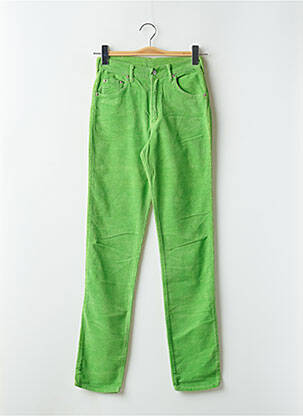 Pantalon slim talie înaltă talie înaltă verde CIMARRON femeie