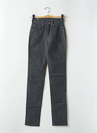 Pantalon slim buzunare talie înaltă gri CIMARRON femme
