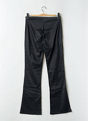 Pantalon drept talie cu cleme talie înaltă negru DDP femeie