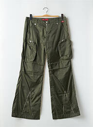 Pantalon cargo croială dreaptă talie joasă verde MISS SIXTY femeie