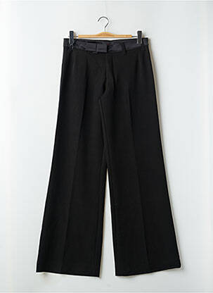 Pantalon evazat închidere cu fermoar sub clapetă cu cârlig mărime normală negru MISS SIXTY femme